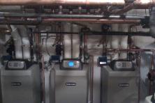 Weil-McLain 93% gas boiler, installed