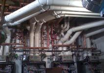 Weil-Mclain 93% gas boiler, piping